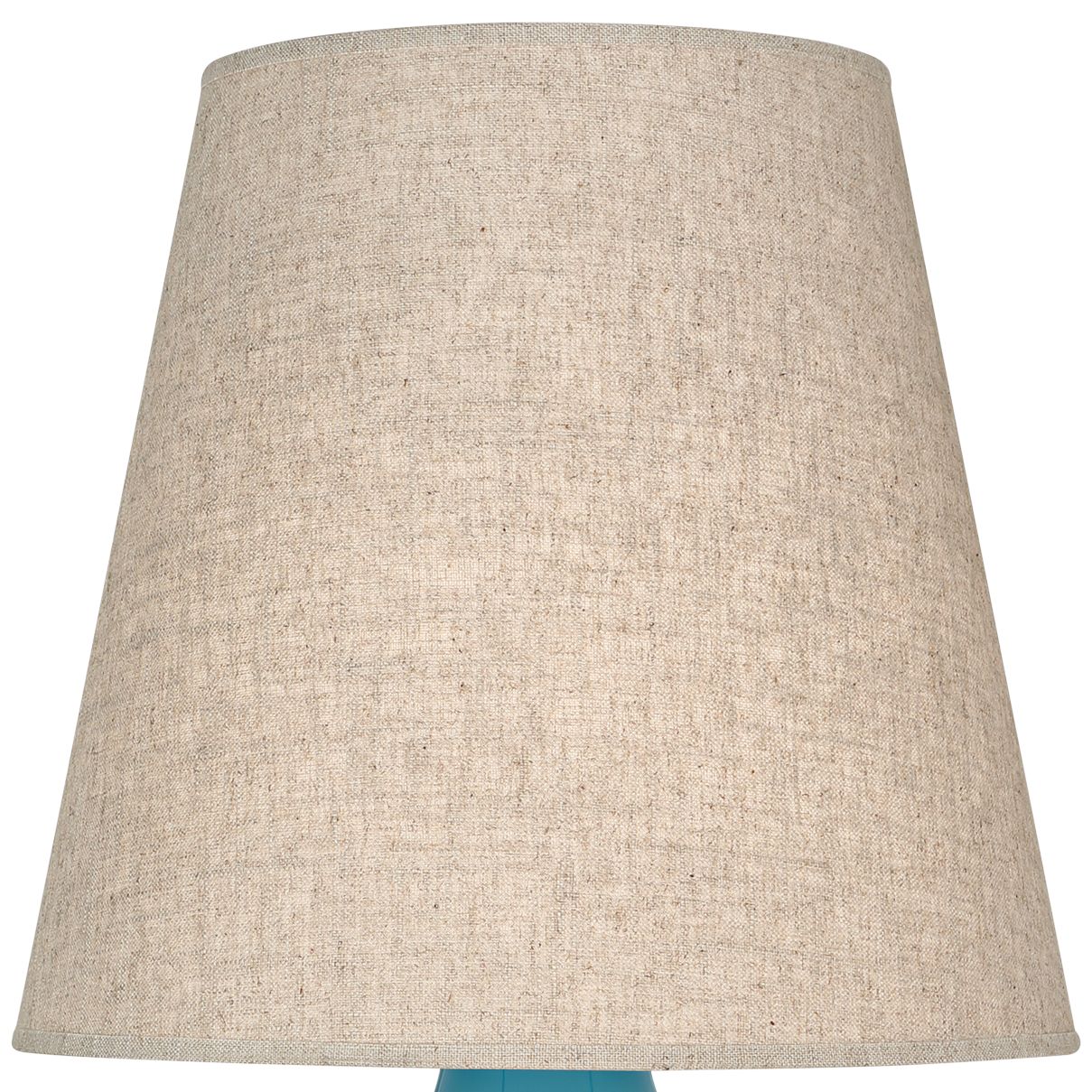 Image 2 Small June 23.5" High Peacock Accent Lamp with Buff Linen Shade more views