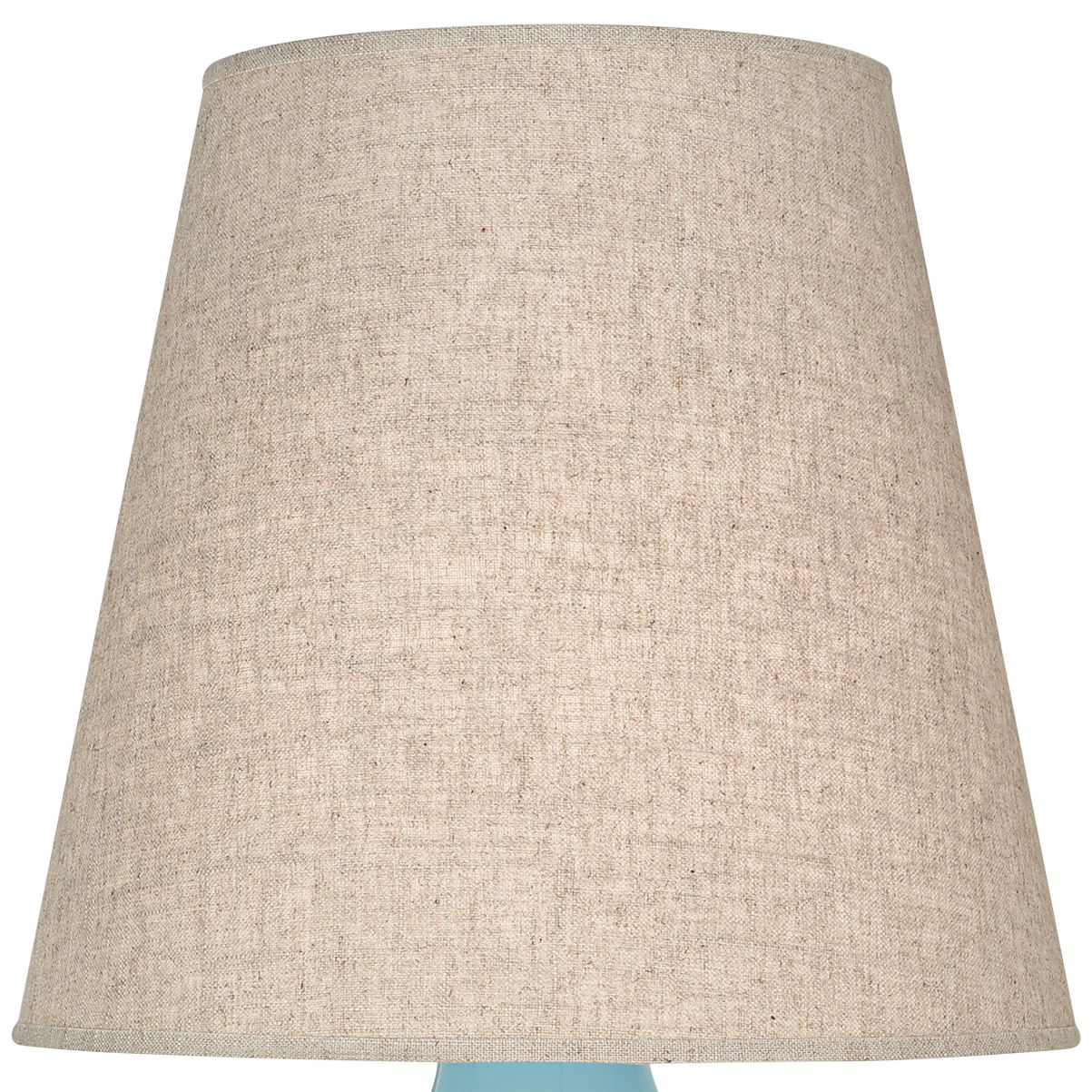Image 2 Small June 23.5" High Steel Blue Accent Lamp with Buff Linen Shade more views