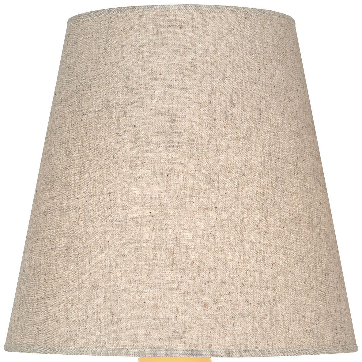 Image 2 Small June 23.5" High Sunset Yellow Accent Lamp with Buff Linen Shade more views