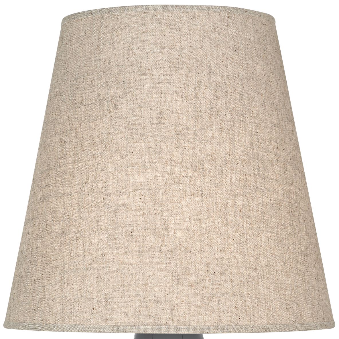 Image 2 Small June 23 1/2" High Ash Accent Lamp with Buff Linen  Shade more views