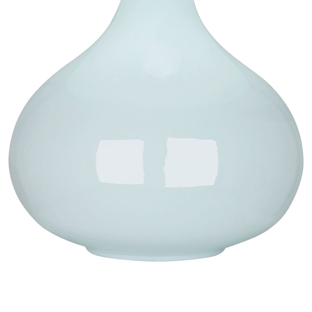Image 3 Small June 23 1/2" High Baby Blue Accent Lamp with Buff Linen  Shade more views