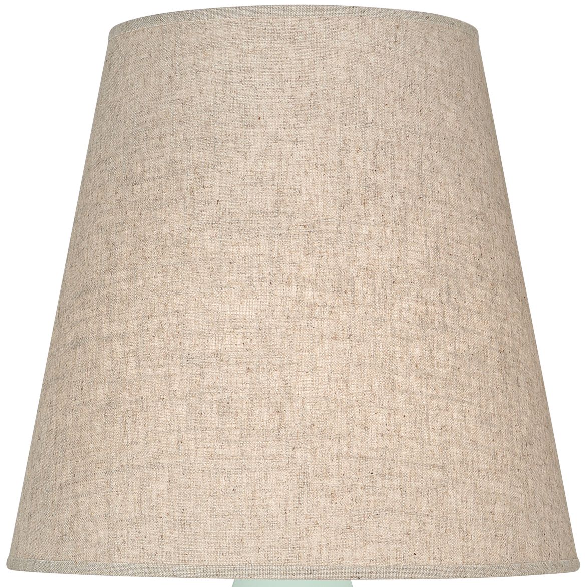 Image 2 Small June 23 1/2" High Celadon Accent Lamp with Buff Linen  Shade more views