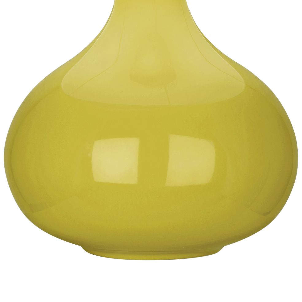 Image 3 Small June 23 1/2" High Citron Accent Lamp with Oyster Linen  Shade more views