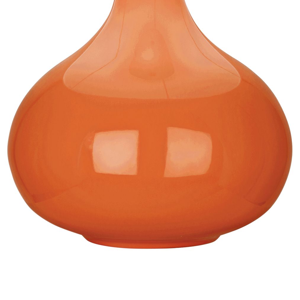 Image 3 Small June 23 1/2" High Pumpkin Accent Lamp with Buff Linen  Shade more views