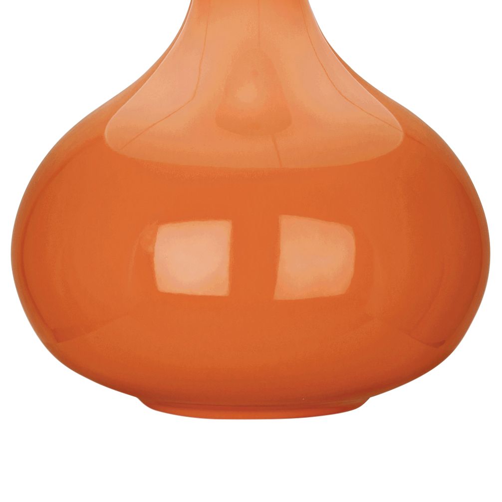 Image 3 Small June 23 1/2" High Pumpkin Accent Lamp with Oyster Linen  Shade more views