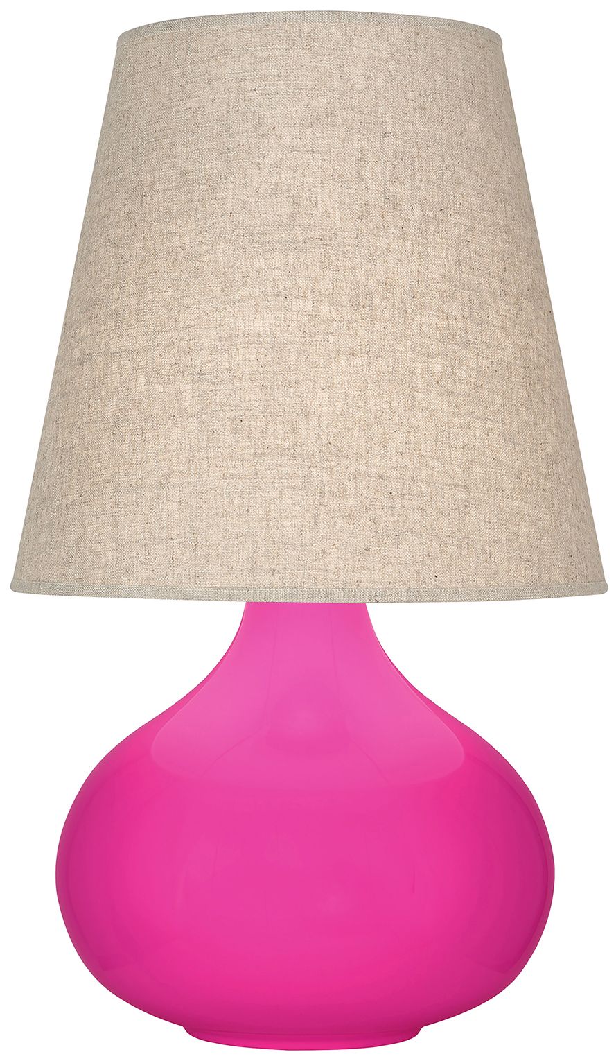 Small June 23 1/2" High Razzle Accent Lamp with Buff Linen  Shade