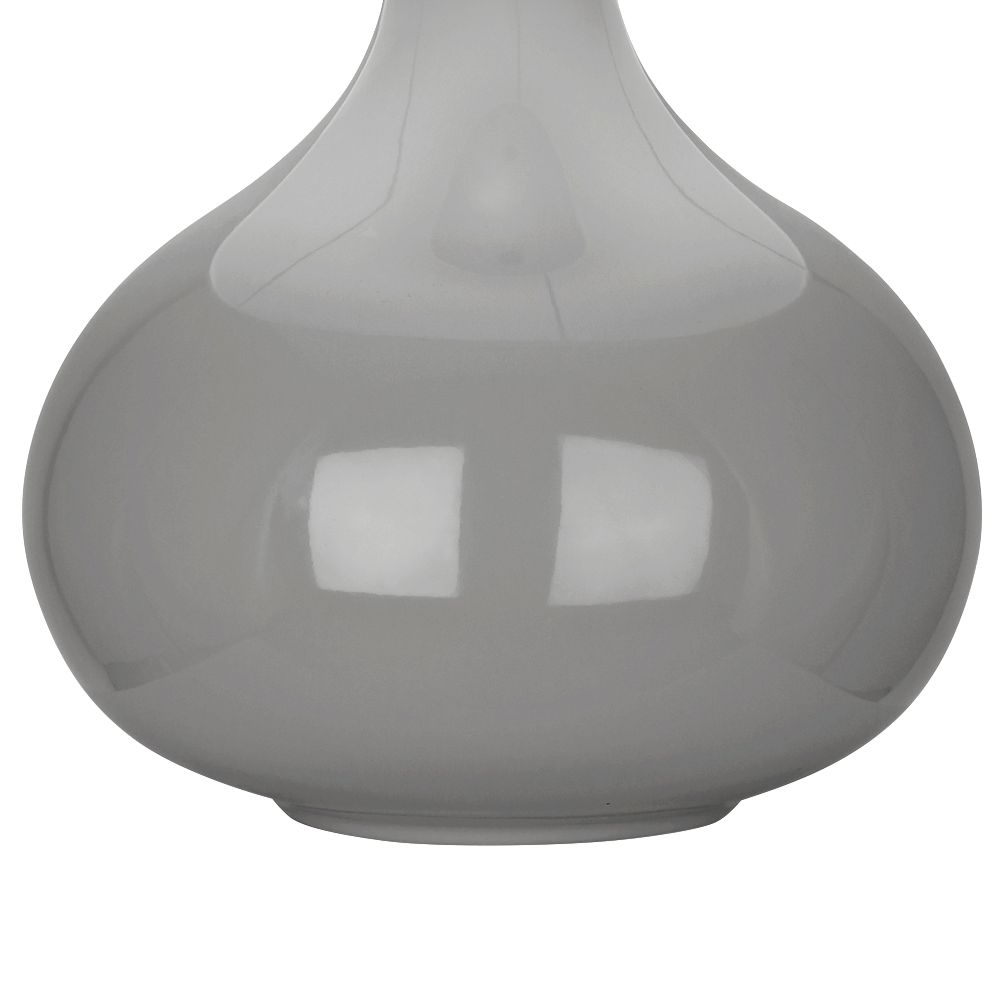 Image 3 Small June 23 1/2" High Smokey Taupe Accent Lamp with Oyster Linen  Shade more views