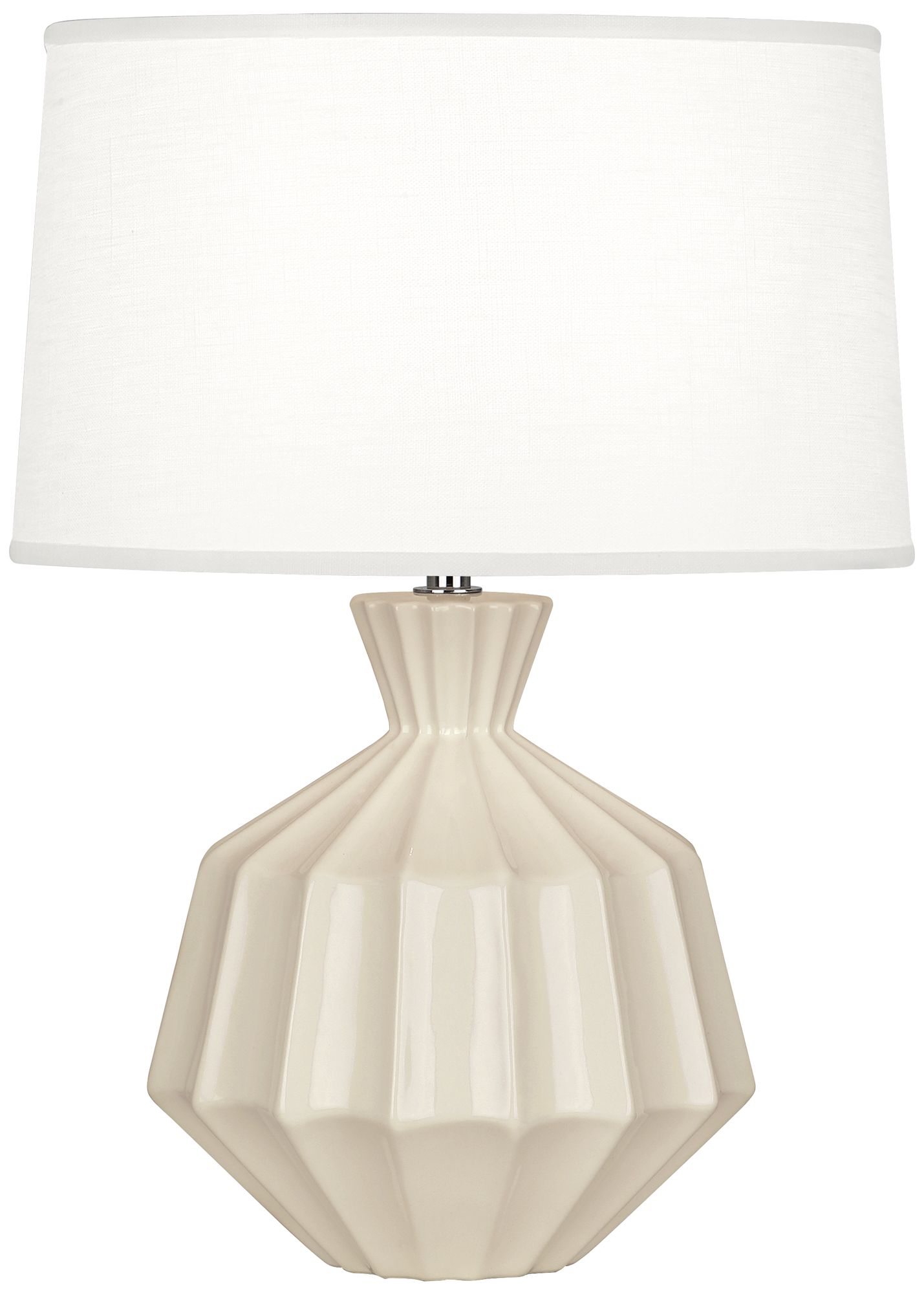Small Orion 17" High Bone Accent Lamp with White Shade