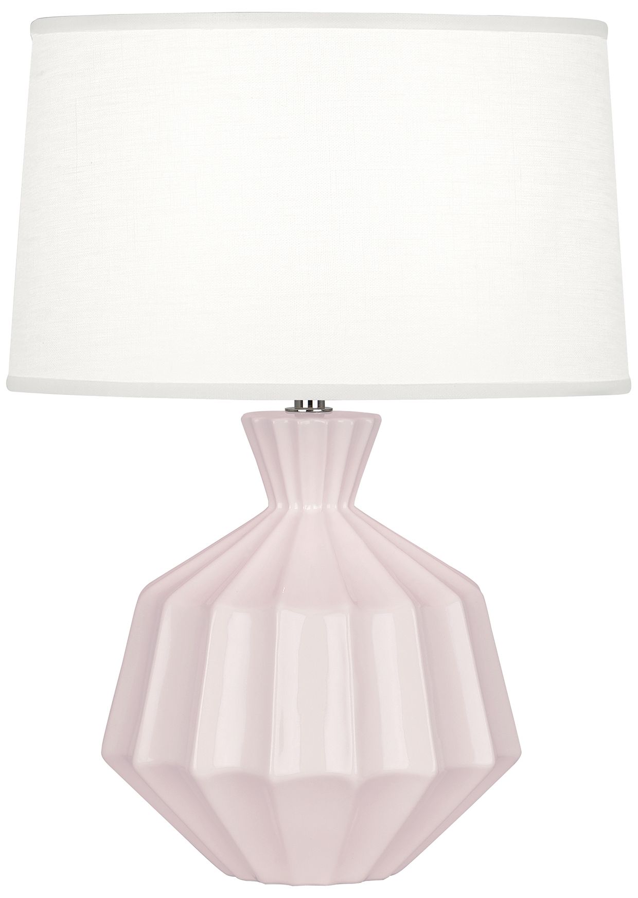 Small Orion 17"H Rose Water Glazed Accent Lamp w/ White Made to Order
