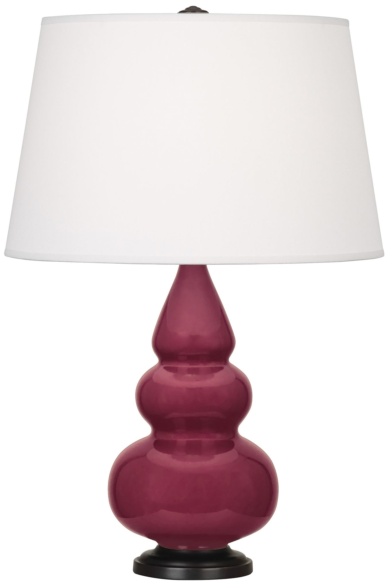 Small Triple Gourd 24.38"H Sugar Plum Deep Patina Bronze Lamp Made to Order