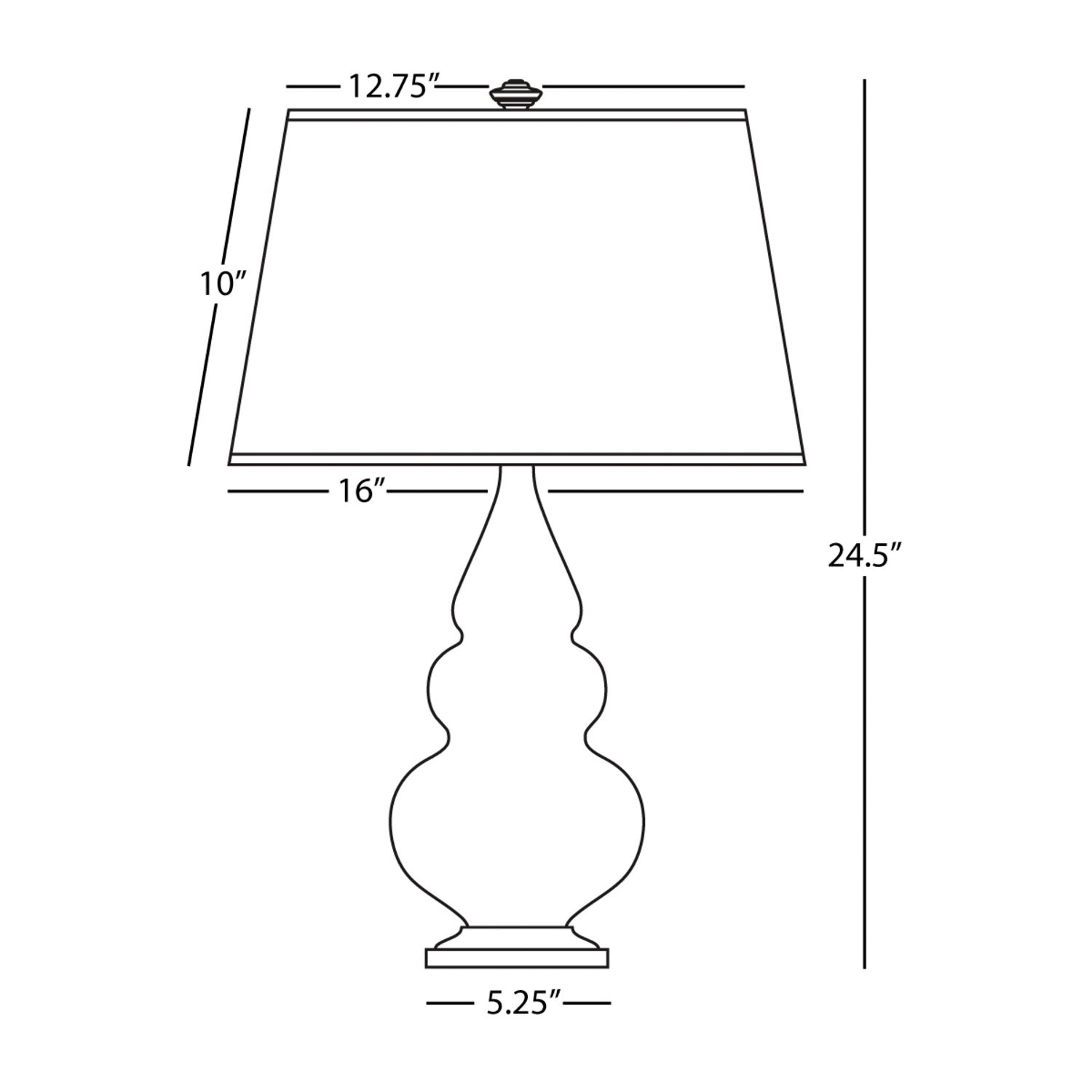 Image 3 Small Triple Gourd 24.38" High Mint Glazed Antique Brass Lamp more views