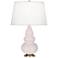 Small Triple Gourd 24.38" High Rose Water Antique Brass Finish Finish Lamp