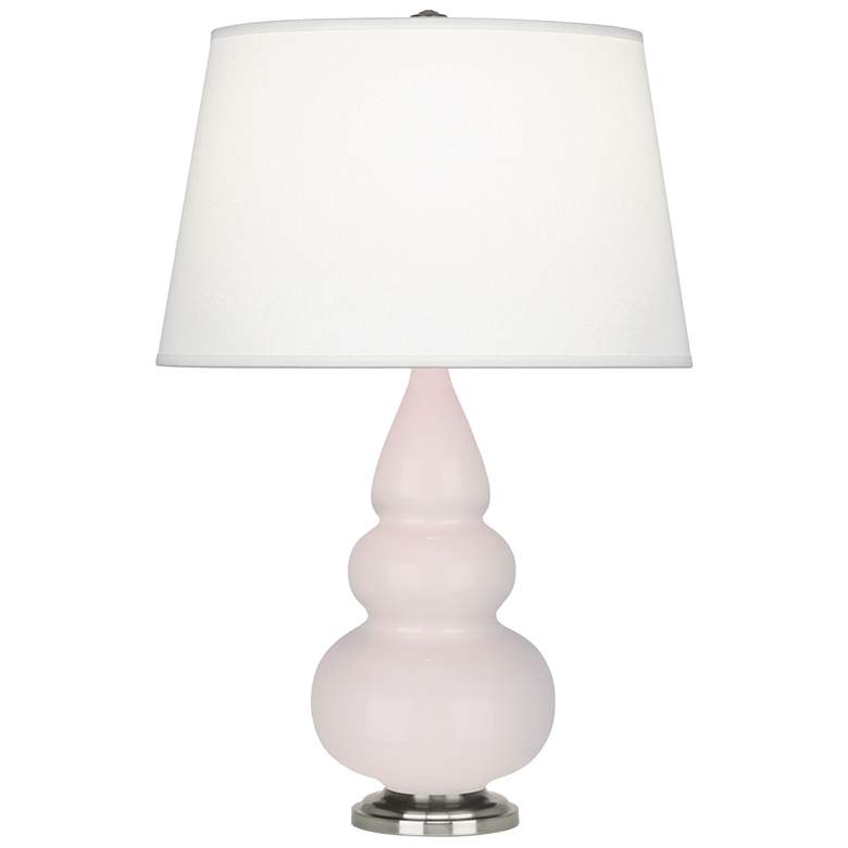 Image 1 Small Triple Gourd 24.38" High Rose Water Antique Silver Lamp