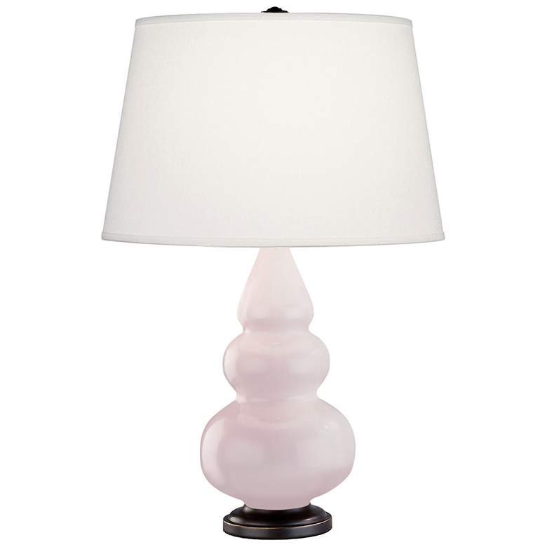 Image 1 Small Triple Gourd 24.38" High Rose Water Deep Patina Bronze Lamp