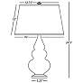 3_Small Triple Gourd 24.38" High Sugar Plum Antique Brass Finish Finish Lamp more views