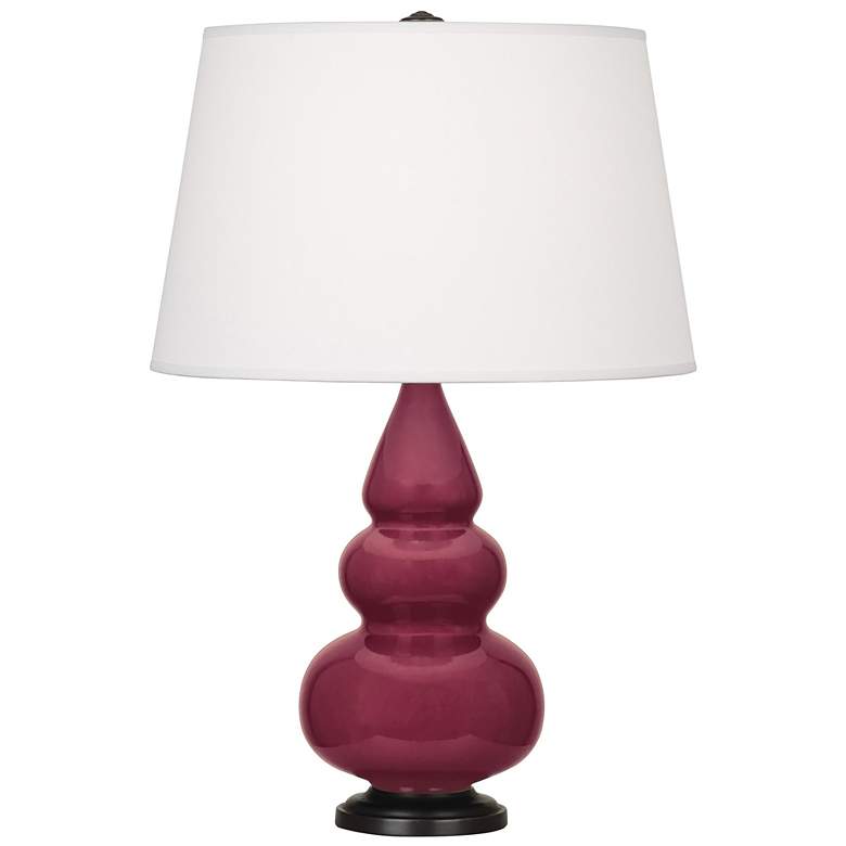 Image 1 Small Triple Gourd 24.38" High Sugar Plum Deep Patina Bronze Lamp