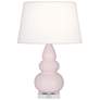 1_Small Triple Gourd 24" High Rose Water Finish Lucite Accent Accent Lamp