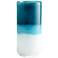 Small Turquoise Cloud 9" High Glass Vase