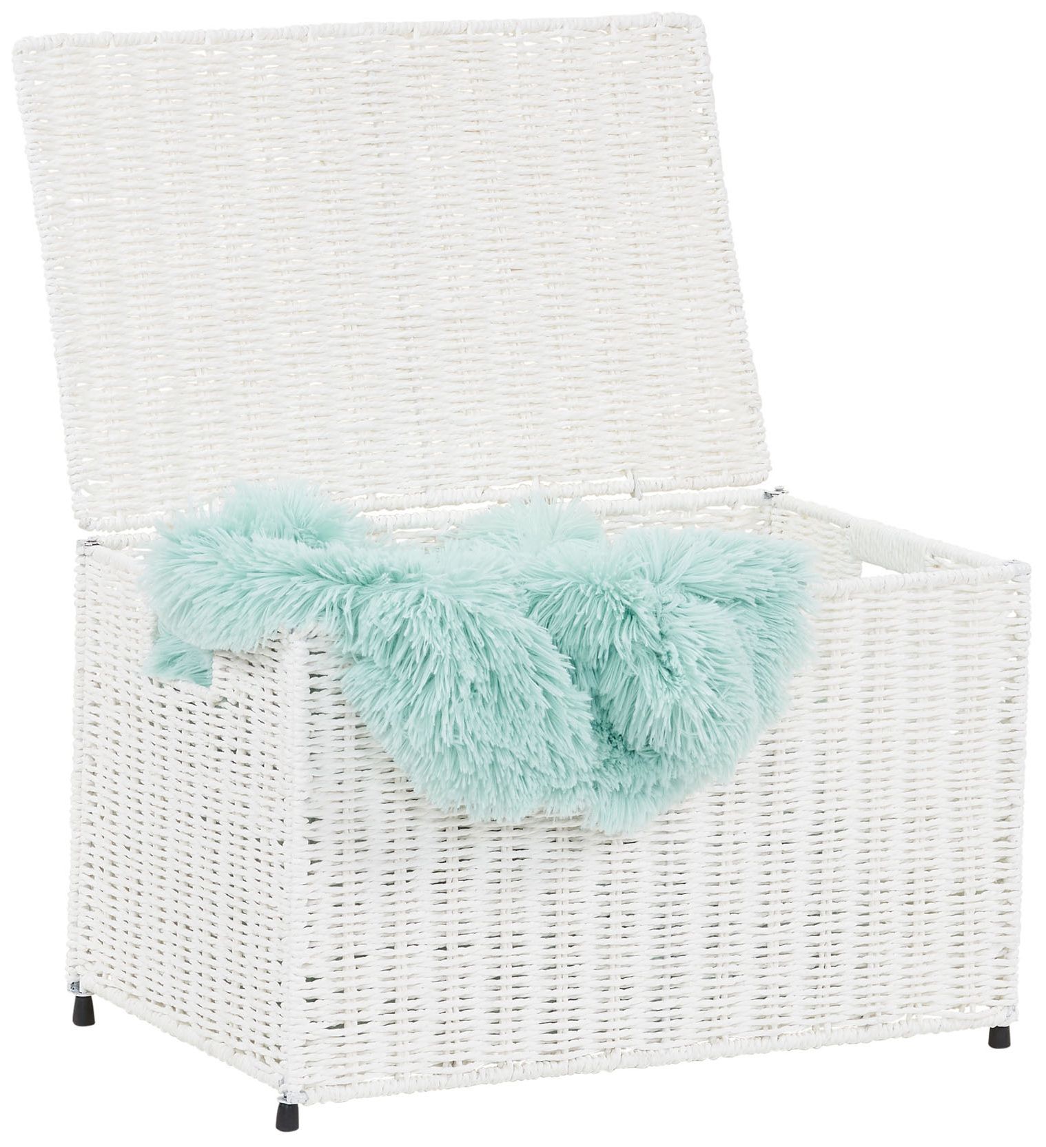 Image 3 Small Woven Sturge Chest, Paper Rope, Arctic White more views