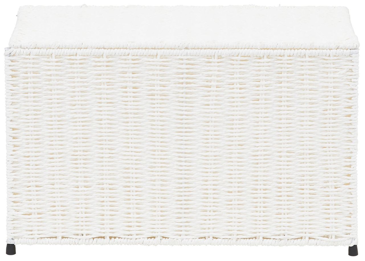 Image 4 Small Woven Sturge Chest, Paper Rope, Arctic White more views