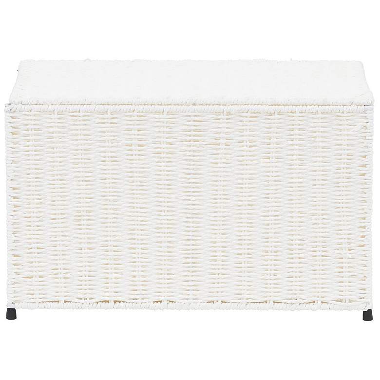 Image 4 Small Woven Sturge Chest, Paper Rope, Arctic White more views