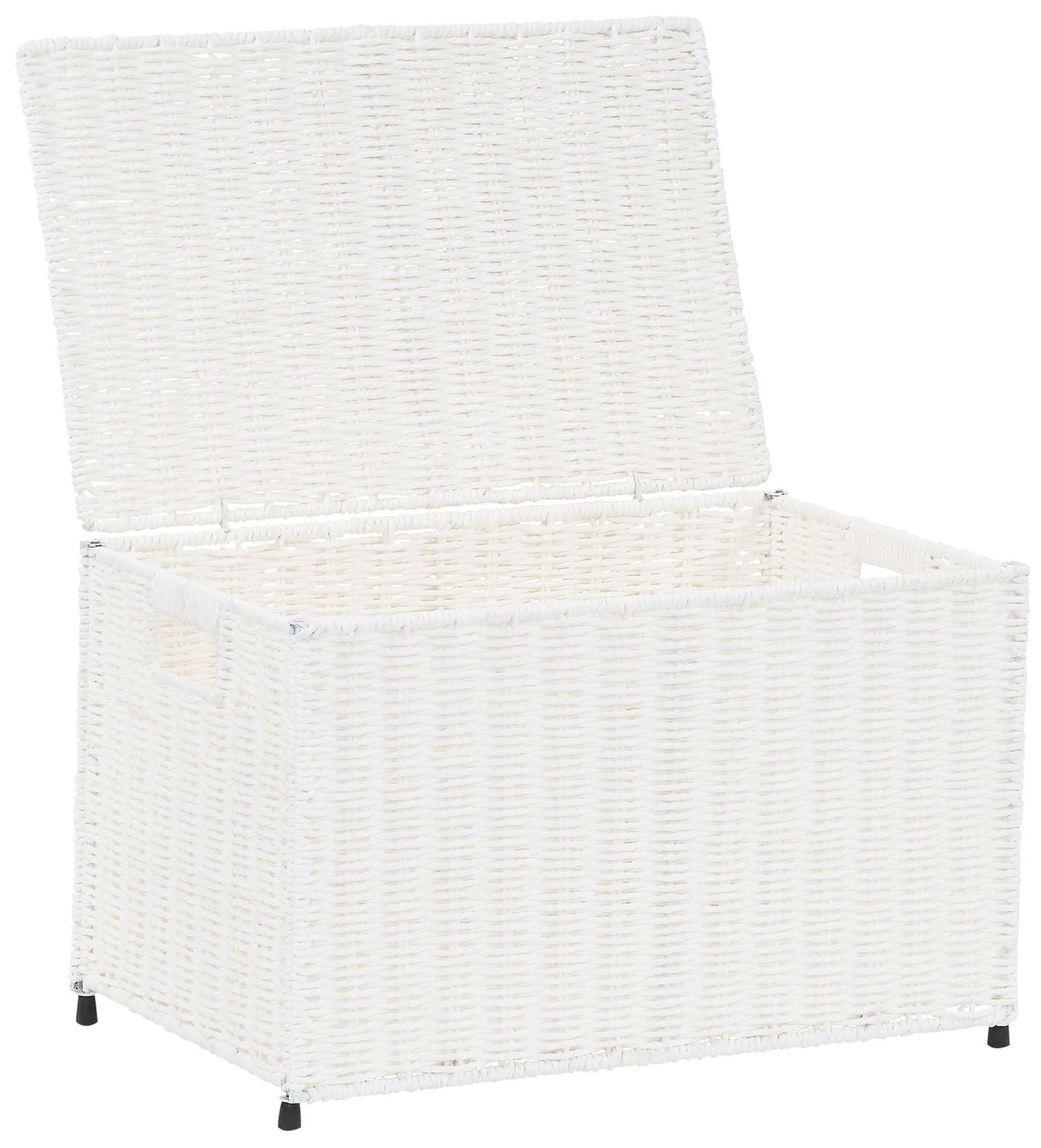 Image 5 Small Woven Sturge Chest, Paper Rope, Arctic White more views