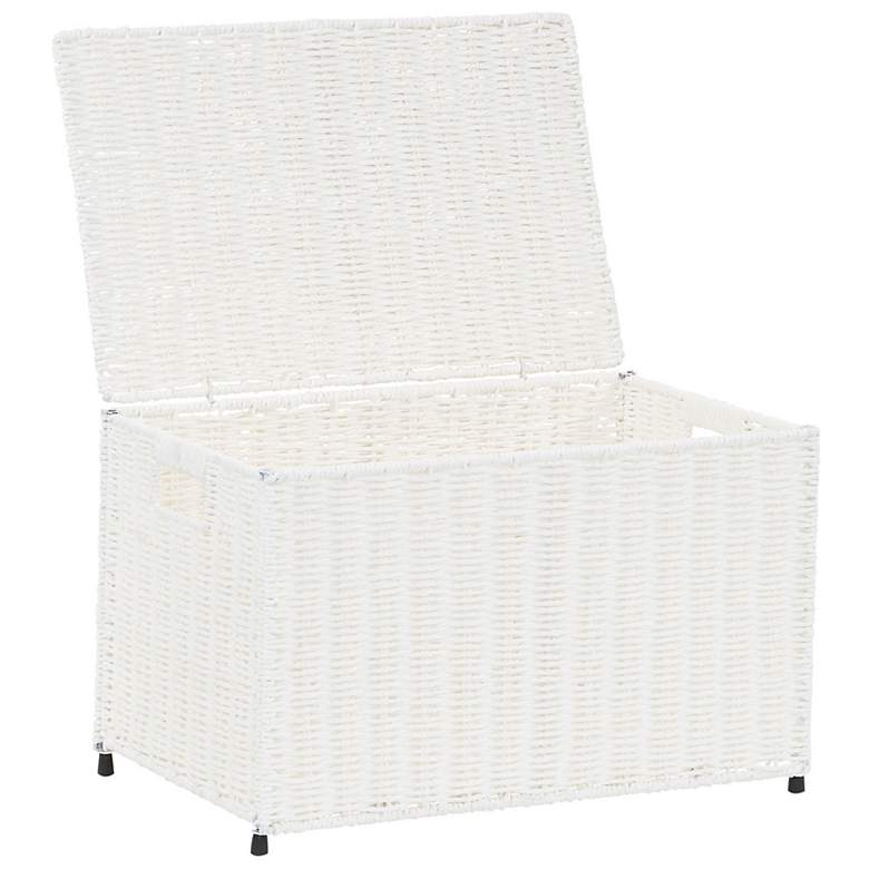 Image 5 Small Woven Sturge Chest, Paper Rope, Arctic White more views