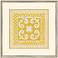 Small Yellow Tile IV Framed 15" Square Wall Art
