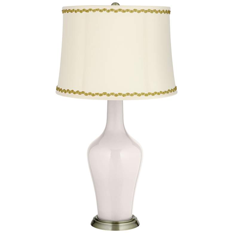 Image 1 Smart White Anya Table Lamp with Relaxed Wave Trim