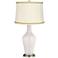 Smart White Anya Table Lamp with Relaxed Wave Trim