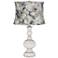 Smart White Apothecary Table Lamp w/ Gray Paint Shade