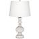 Smart White Apothecary Table Lamp with Dimmer