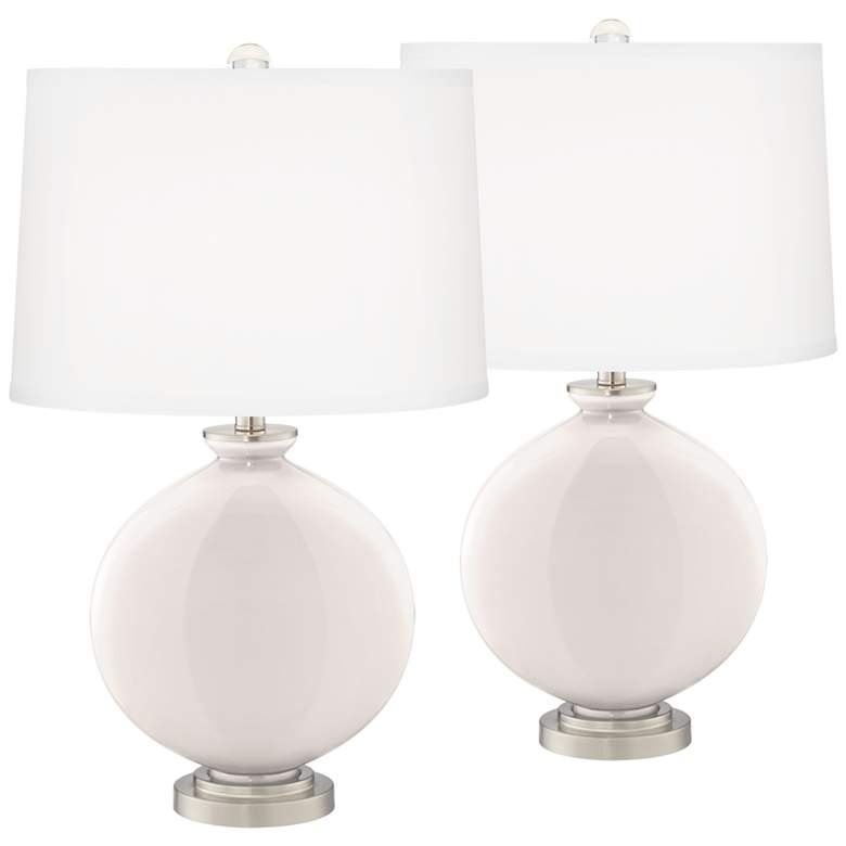 Image 2 Smart White Carrie Table Lamp Set of 2 with Dimmers