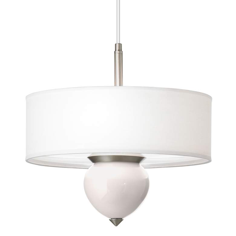 Image 1 Smart White Cleo 16 inch Wide Pendant Chandelier