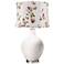 Smart White Cottage Rose Shade Ovo Table Lamp