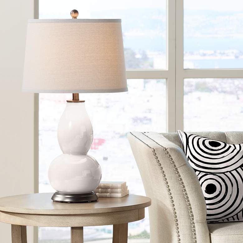 Image 1 Smart White Double Gourd Table Lamp