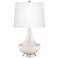 Smart White Gillan Glass Table Lamp with Dimmer