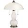 Smart White Gourd-Shaped Table Lamp with Alabaster Shade