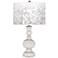 Smart White Mosaic Giclee Apothecary Table Lamp