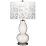 Smart White Mosaic Giclee Double Gourd Table Lamp