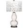 Smart White Mosaic Giclee Double Gourd Table Lamp