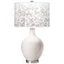 Smart White Mosaic Giclee Ovo Table Lamp