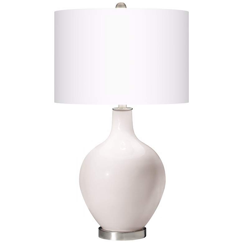 Image 3 Smart White Ovo Table Lamp with USB Workstation Base more views