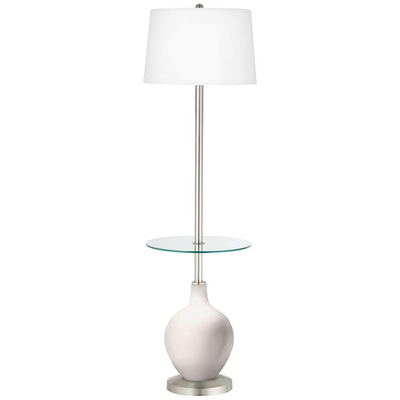 Smart White Ovo Tray Table Floor Lamp