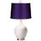 Smart White - Satin Purple Ovo Table Lamp with Color Finial