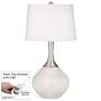 Smart White Spencer Table Lamp with Dimmer
