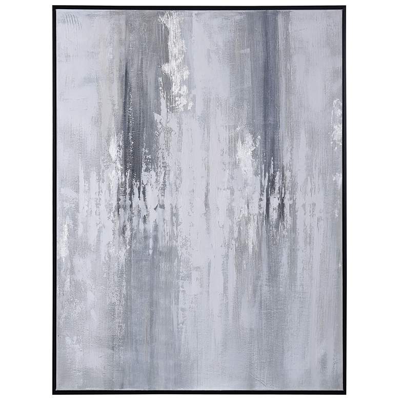 Image 1 Smeared Metal Abstract Hand Painted Framed Canvas Art
