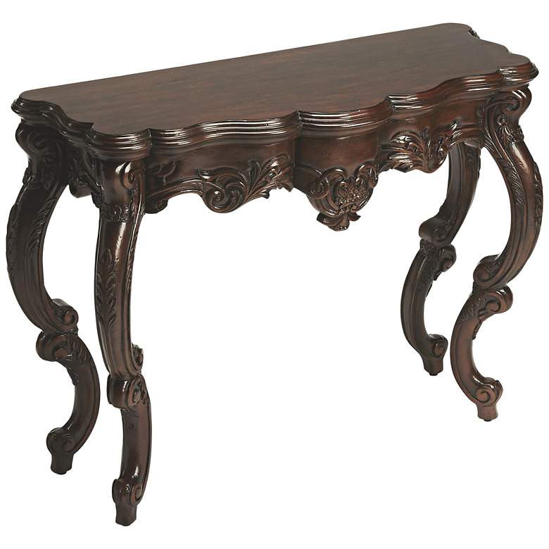 Image 1 Smithsonian Castle 44 inch Wide Traditional Wood Console Table
