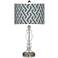 Smoke Brick Weave Giclee Apothecary Glass Table Lamp