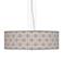 Smoke Lattice Giclee 24"W Four Light Pendant Chandelier